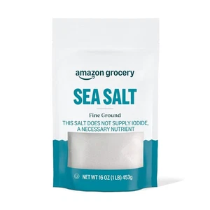 Sea Salt, Fine Ground, 1 pound (Pack of 1) - Picture 1 of 2