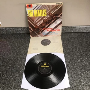 LP VINYL THE BEATLES PLEASE PLEASE ME PMC 1202 UK 4TH MONO PRESS 1963 EX/EX - Picture 1 of 16