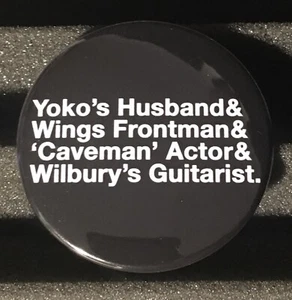 THE BEATLES John Paul Ringo George T-Shirt Parody Button Pin Badge 2.25" Pinback - Picture 1 of 3