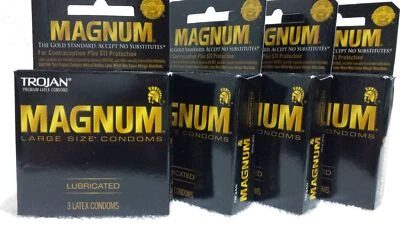 Trojan Magnum XL Condoms (Pack of 4) - Image 1 of 2