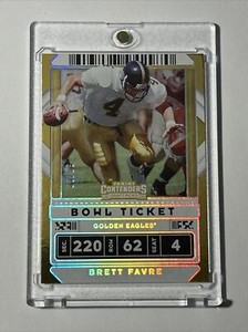 Brett Favre 2020 Panini Contenders Draft Picks #11 Gold Holofoil Bowl Ticket /99
