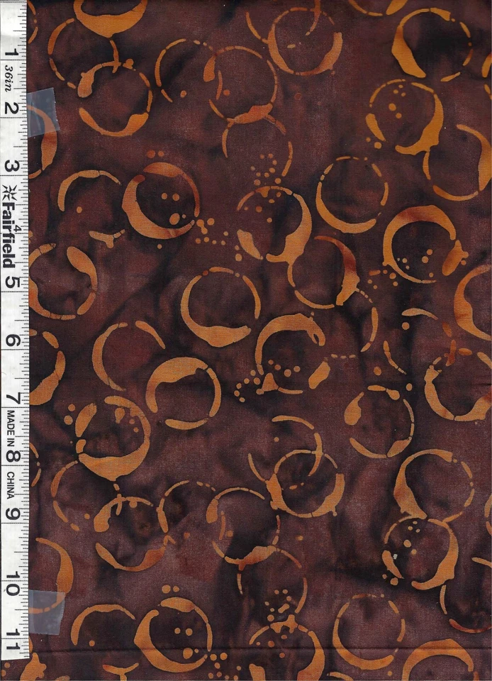 Coffee Espresso Yourself Batik by Anthology Fabrics bty - Image 1 of 1