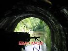 PHOTO  UNION CANAL EXITING FALKIRK TUNNEL AT GLEN VILLAGE SAILING YACHT LEAVING