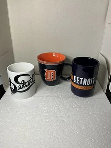 Boelter Major League Baseball Coffee Mug Cup Detroit Tigers Pandora - Lot of 3 - Picture 1 of 5