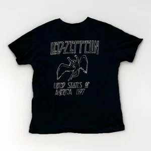 Black Led Zeppelin 2021 Adult Small Soft Cotton Relaxed Boyfriend Tee T-Shirt - Picture 1 of 4