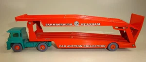 Matchbox Major Pack M8B Guy Warrior Car Transporter türkis & orange - Picture 1 of 7