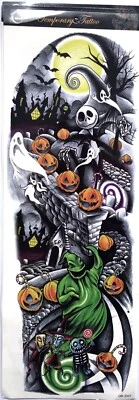 XXL Tatuaggio Temporaneo Halloween Spaventoso Colorato Tatuaggio Monouso Impermeabile Halloween