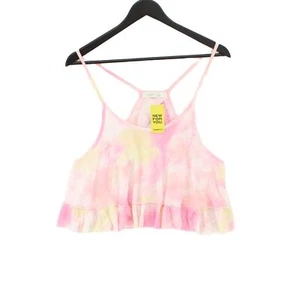 Gilly Hicks Women's T-Shirt S Pink 100% Other Sleeveless Round Neck Basic - Picture 1 of 5
