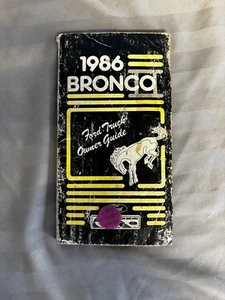 1986 Ford Bronco II Owners Manual User Guide Reference Operator Book Fuses Fluid - Picture 1 of 2