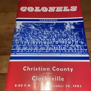 Christian County Colonels (Kentucky) September 30, 1983 Football Program - Picture 1 of 5