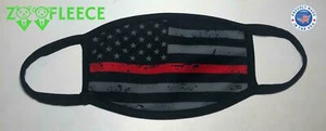 Firefighter Red Line Lives Matter America Flag Thin Face Mask Washable Masks - Picture 1 of 10
