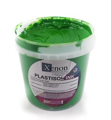 XENON SCREENINGSUPPLIESSTORE Xenon - Lime Green Plastisol Ink for Screen Printing - 1 Quart - 32oz