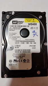 HDD 40 Go Western Digital CAVIAR WD400BB-75JHC0, 3,5" (IDE PATA, 7200 RPM) - Photo 1/2