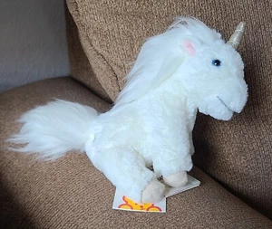 Juguete animal de peluche suave Steiff Floppy Unica unicornio de 6 pulgadas - Imagen 1 de 1