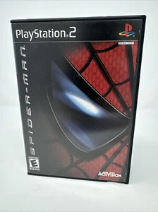 Spider-Man PS2 Sony PlayStation 2 (2005) completo di manuale etichetta nera testato - Foto 1 di 8