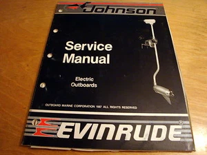 Evinrude Johnson Electric Outboard Motor Troller Service Manual 1988 507658 - Picture 1 of 1