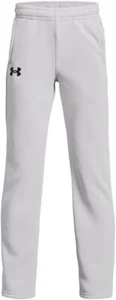 New UNDER ARMOUR Boys Fleece Pants PITCH GRAY Fitness Basketball Sports M, L, XL - Picture 1 of 2