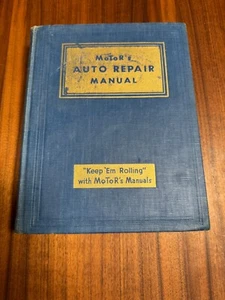 Vintage 1946 Motor's Auto Repair Manual 9th Edition - Picture 1 of 10