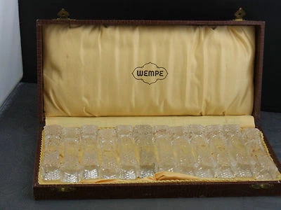 12 Beautiful Vintage Knife Benches Crystal Wempe Circa 1920 - Image 1 of 4