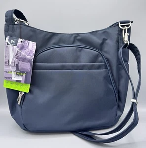 Travelon Anti-Theft Classic Crossbody Bucket Bag, Midnight Blue - Bild 1 von 9