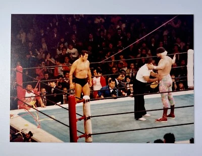 WWE Jesse Ventura & Inoki PHOTO Japan Fuji-color Pro wrestling No.116 - Image 1 of 4