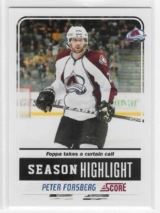 Peter Forsberg 11-12 Panini Score Hockey Season Highlight #33 Colorado Avalanche - Picture 1 of 1