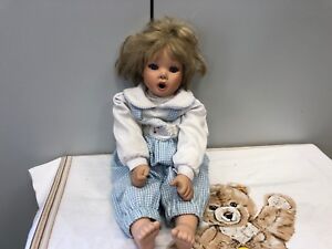 Jessica Sauer Porzellan Puppe 50 cm. Limitierte Auflage. Guter Zustand