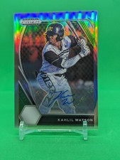 Kahlil Watson - 2021 Panini Prizm Draft Picks  Silver Auto #PDP16, Miami Marlins