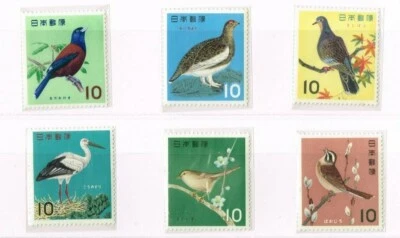 C390-395 Bird Series 1963 - 1964, Set of 6 Stamps, Japan - Image 1 of 4