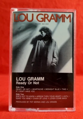 Lou Gramm Ready or Not Cassette 1987 Atlantic Foto 1 de 4