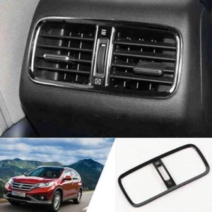 For Honda CR-V 2012-2016 Black Steel Rear Armrest AC Air Outlet Vent Cover Trim - Picture 1 of 6
