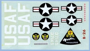 VINTAGE - 2 DIFFERENT AURORA U. S. AIR FORCE DECALS - VERY NICE – UNUSED - Picture 1 of 4