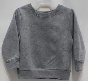 Garanimals Baby Boys' Long Sleeve Solid Fleece Top, Grey Size 6-9M - Picture 1 of 4