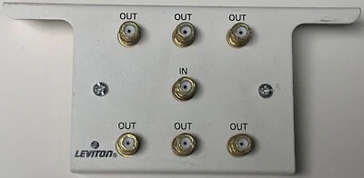 o'o'o . TV COAXIAL SPLITTER . 1 INPUT 6 OUTPUTs . Leviton - Image 1 of 4