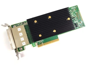 Lenovo 430-16e / Broadcom 9400-16e SATA / SAS HBA SFF-8644 12 Gbit/s IT-Mode LP - Photo 1/3