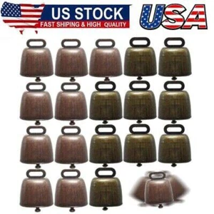 18PCS Cow Horse Sheep Grazing Copper Bells Small Brass Bells Cattle Goat Farm - Picture 1 of 6