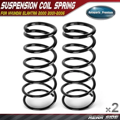 2x Muelle helicoidal trasero izquierdo y derecho para Hyundai Elantra 2000 2001 2002-2006 L4 2,0 L Foto 1 de 4