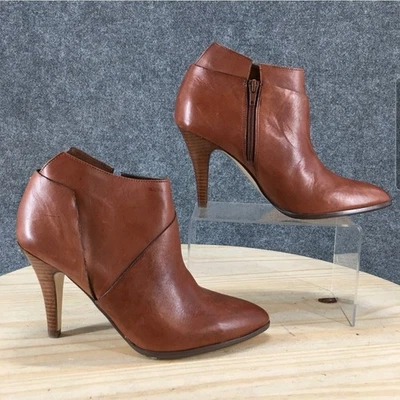 Carlos Santana Botas Equinox Botín al Tobillo Talla 8.5 Cuero Marrón Tacones de Aguja Foto 1 de 4