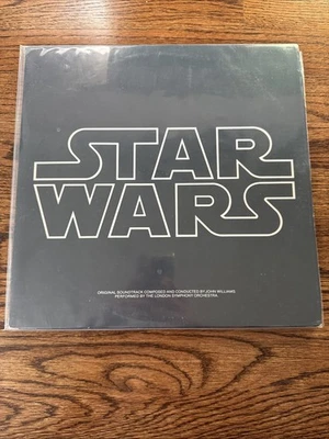RARE! STAR WARS Soundtrack Double Vinyl LP Album POSTER 1977 Film ORIGINAL 2T541 - Image 1 of 4