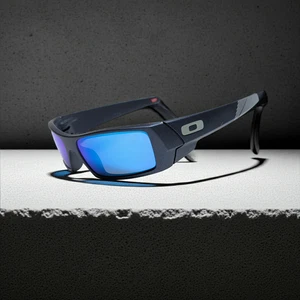 Gafas de sol Oakley Gascan marco azul GRIS lente Prizm zafiro NUEVO 009014 - Imagen 1 de 7