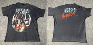 T-shirt vintage 1985 Kiss Animilize concerto tour anni 80 band maglietta rock roll anni 80 RARA - Foto 1 di 1