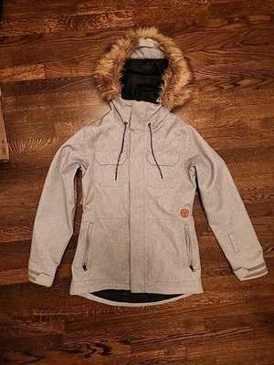 Volcom Stone Women's Snowboard Jacket Size S 10k/10k Grey - Image 1 of 4