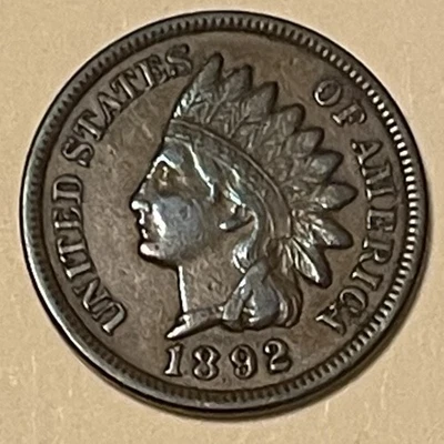 1892 & 1893 1C Indian Head Cent Bronze U.S. Coins - Image 1 of 4