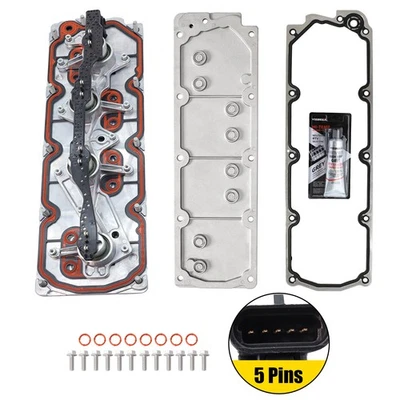 Engine Cylinder Deactivation Solenoid & Valley Cover Kit 12571609 For Chevy GM Foto 1 de 4