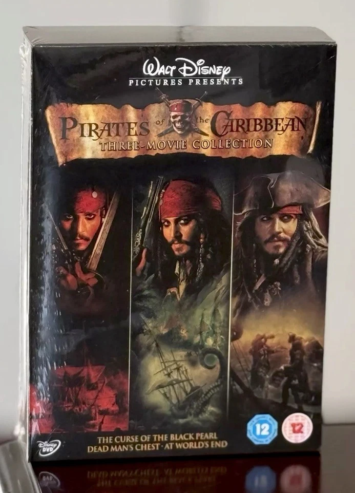 PIRATES OF THE CARIBBEAN Collection NEW SEALED 3 Movie DISNEY DVD Box Set Xmas - Image 1 of 4