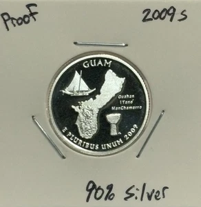 2009 S 90% Silver Proof Guam Quarter, Very Low Mint! 🔥 - Picture 1 of 2