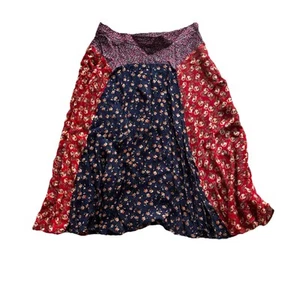 Anthropologie Meadow Rue Floral Prairie Skirt Chiffon Lined Boho Womens Size 8 - Picture 1 of 10