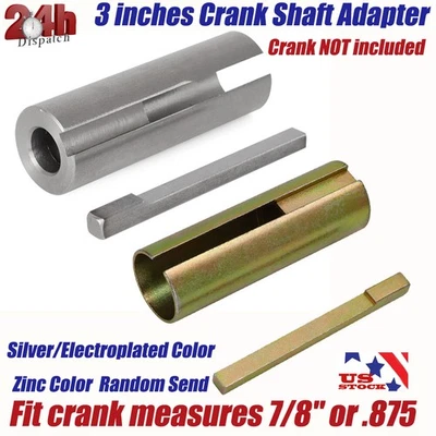 For 7/8 to 1 crank shaft adapter Generator Pressure Washer Engine Bushing w/ Key - Image 1 of 4