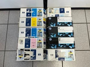 x10 HP 81 CARTOUCHE / TINTE / INKS Pour HP DesignJet 5000 5500 - Afbeelding 1 van 1