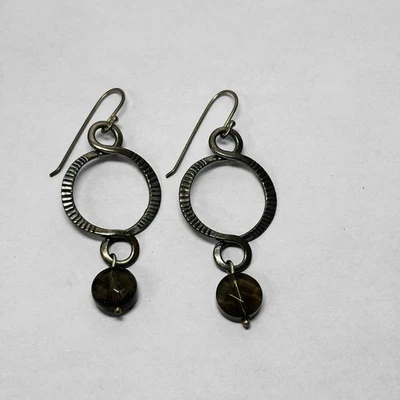 Silpada Sterling 925 Silver Smoky Quartz Dangle Earrings W1485 - Image 1 of 4